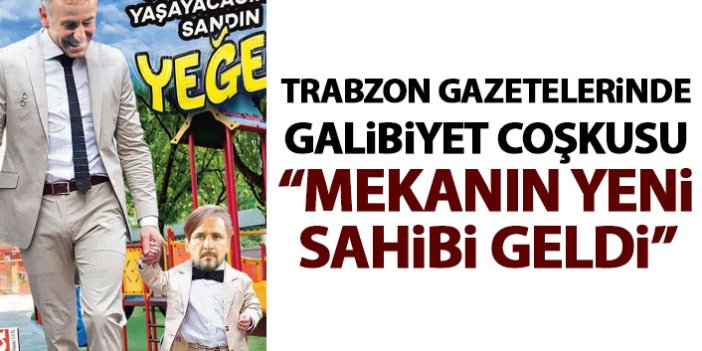 Trabzon Gazeteleri'nden galibiyet manşetleri: Mekanın sahibi geldi