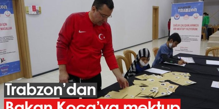 Trabzon'da öğrencilerden Bakan Koca'ya mektup
