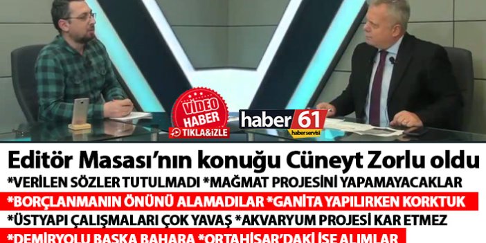 CHP Ortahisar Meclis Üyesi Cüneyt Zorlu: Verilen sözler tutulmadı