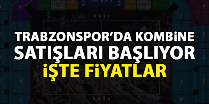 Trabzonspor kombine biletleri satışa çıkartıyor! İşte fiyatlar