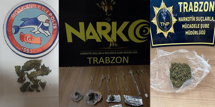Trabzon’da uyuşturucu operasyonu! 8 farklı adrese eş zamanlı operasyon
