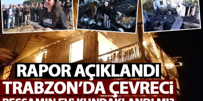 Trabzon'da çevreci ressamın evindeki yangının raporu açıklandı! Kundaklama mı var?