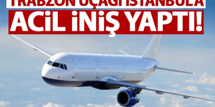 Trabzon'dan Almanya'ya giden uçak İstanbul'a acil iniş yaptı