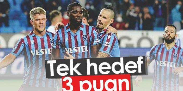 Trabzonspor'da Beşiktaş karşılaşmasında tek hedef 3 puan