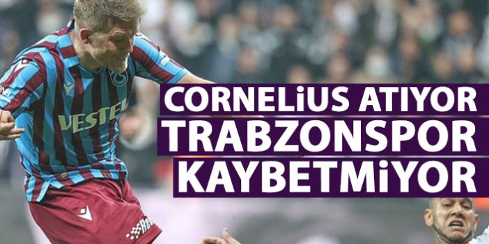 Cornelius atıyor Trabzonspor kaybetmiyor