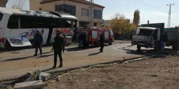 Kayseri'de feci kaza! 1 ölü 11 yaralı