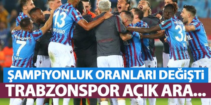 Süper Lig şampiyonluk oranları güncellendi! Trabzonspor açık ara...