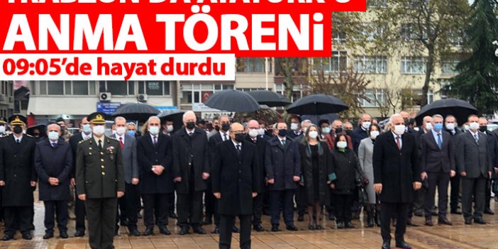 Trabzon’da Atatürk törenlerle anılıyor