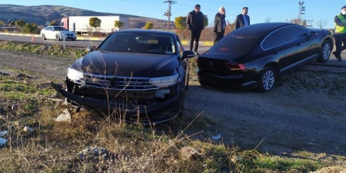 İYİ Parti lideri Akşener'in konvoyunda korkutan kaza