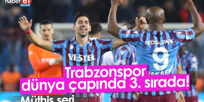 Trabzonspor dünyanın en uzun serilerinden birine imza attı!