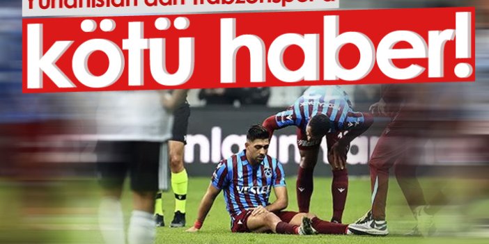 Yunanistan'dan Trabzonspor'a kötü haber! Bakasetas...