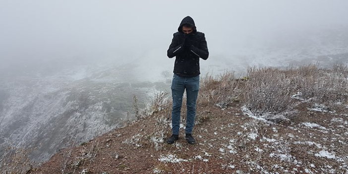 Bayburt ve Erzincan’ın yüksek kesimlerinde kar yağışı