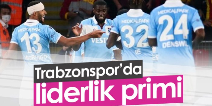 Trabzonspor'da liderlik primi tatil