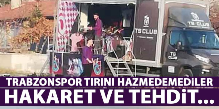 Trabzonspor tırını hazmedemediler! Hakaret edip hedef gösterdiler