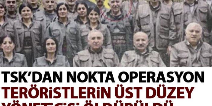 Terör örgütü PKK'nın üst düzey yöneticisi öldürüldü
