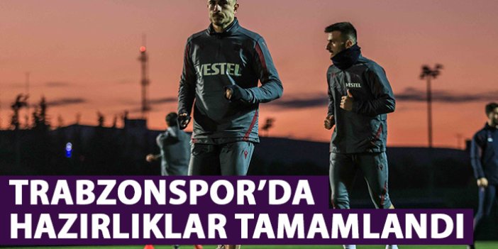 Trabzonspor'da Gaziantep maçı hazırlıkları tamamlandı