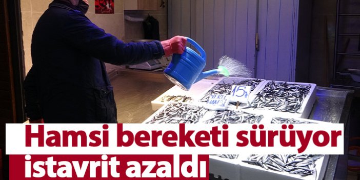  Trabzon'da hamsi bereketi sürüyor, istavrit azaldı