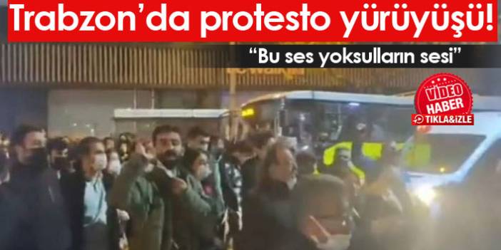 Trabzon'da protesto yürüyüşü