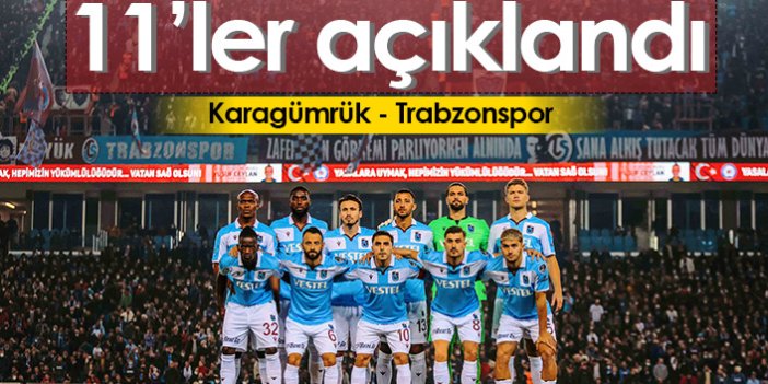 Fatih Karagümrük-Trabzonspor maçının kadroları açıklandı