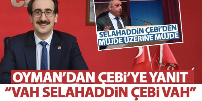 CHP'den Selahaddin Çebi'ye yanıt: Vah Selahadin Çebi Vah!