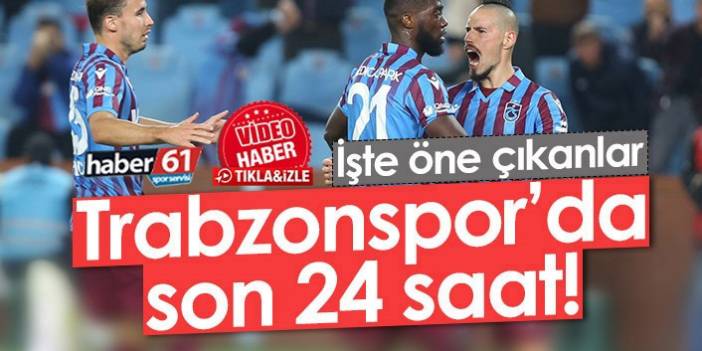 Trabzonspor'da son 24 saat / 29.11.2021