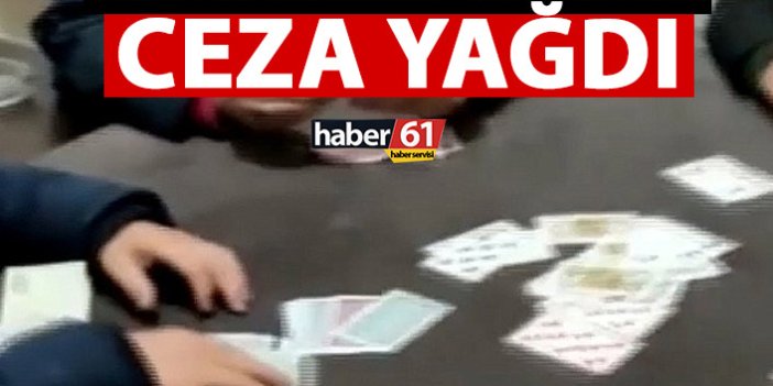Trabzon’da kumar oynayanlara ceza yağdı!