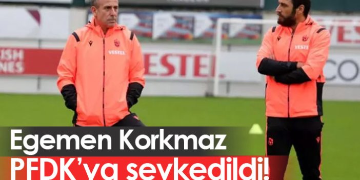 Trabzonspor'da Egemen Korkmaz PFDK'lık oldu