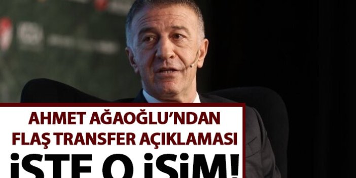 Ahmet Ağaoğlu transferi açıkladı! İşte o isim!