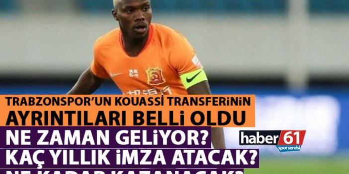 Trabzonspor'un Kouassi transferinde detaylar belli oldu! Ne zaman geliyor?