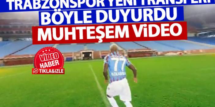 Trabzonspor yeni transferi muhteşem bir video ile tanıttı! İşte forma numarası
