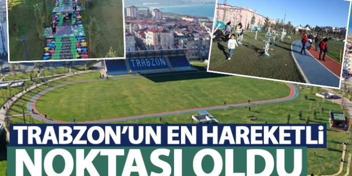 Türkiye'nin "spor temalı ilk millet bahçesi" Trabzon'un en hareketli noktası oldu