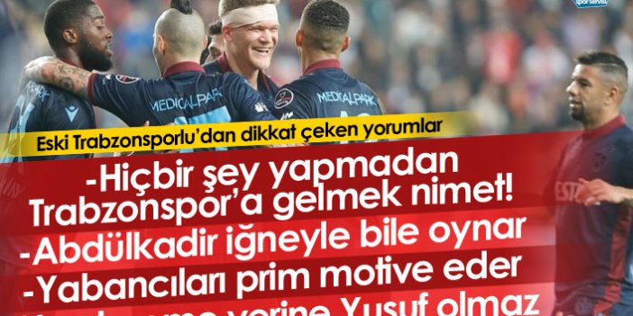 Erman Özgür: Hiçbir şey yapmadan Trabzonspor'a gelmek büyük nimet!
