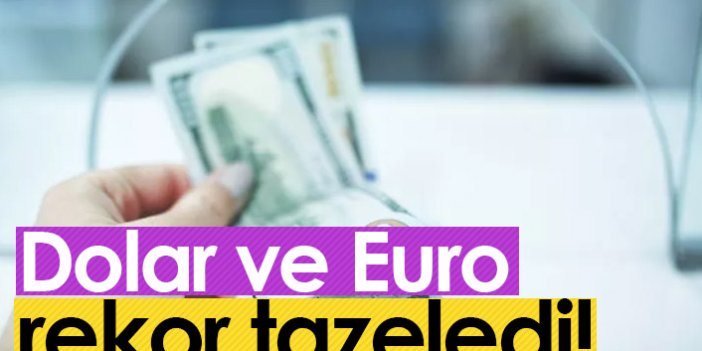 Dolar ve Euro tekrar rekor kırdı