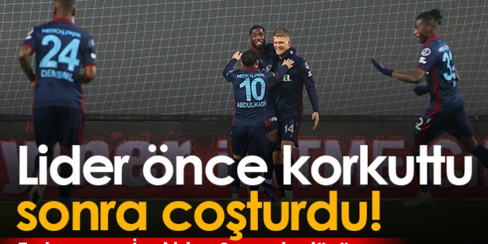 Trabzonspor İzmir'de önce korkuttu sonra coşturdu!