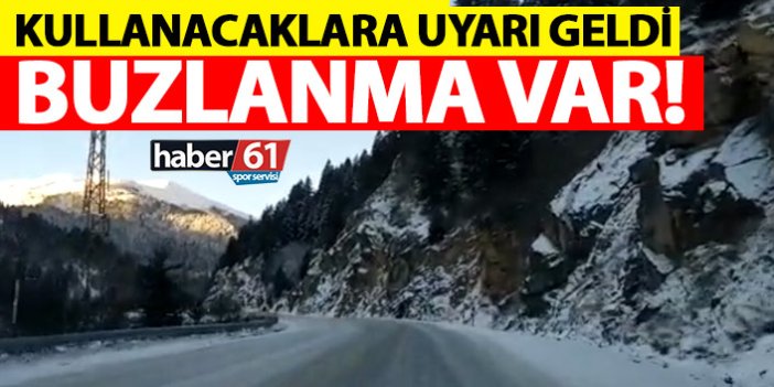 Trabzon'da sürücülere uyarı! Gümüşhane yolunda...