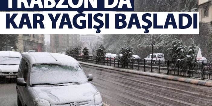 Trabzon'da kar yağışı başladı