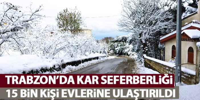Trabzon'da Büyükşehir'den kar seferberliği