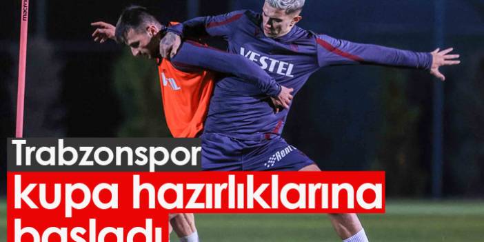 Trabzonspor kupa'da Boluspor'a hazırlanıyor.