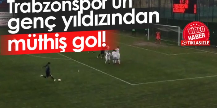 Trabzonspor'un genç golcüsü Salih Kavrazlı'dan muhteşem gol
