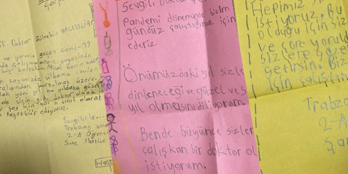 Trabzon’da öğrencilerden doktorlara mektup