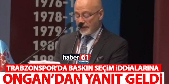 Trabzonspor Divan Kurulu'nda baskın seçim mi var? Ongan iddiaları yanıtladı