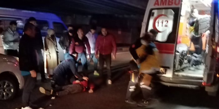 Trabzon’da trafik kazası! Yayaya çarptı
