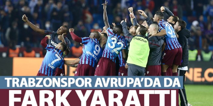 Trabzonspor Avrupa'ya da damga vurdu