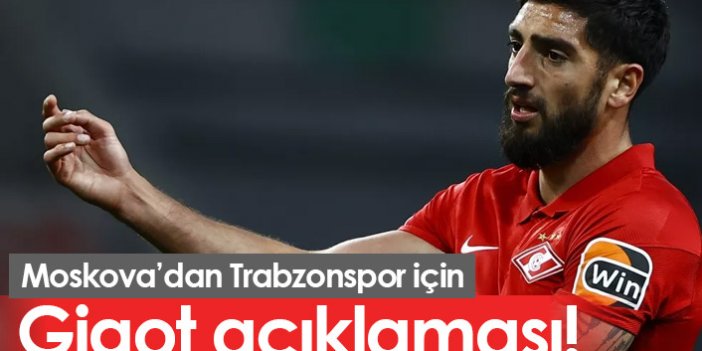 Spartak Moskova'dan Gigot açıklaması "Trabzonspor iddiaları..."