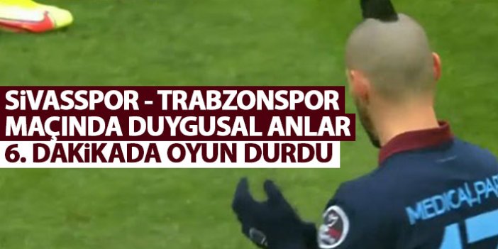 Sivasspor – Trabzonspor maçında 6. Dakikada oyun onun için durdu!