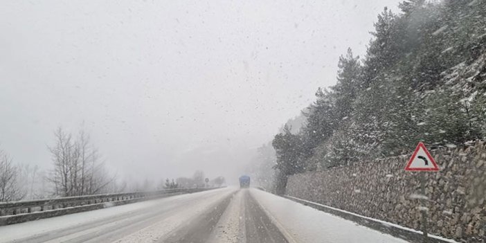 Sinop’ta kar yağışı