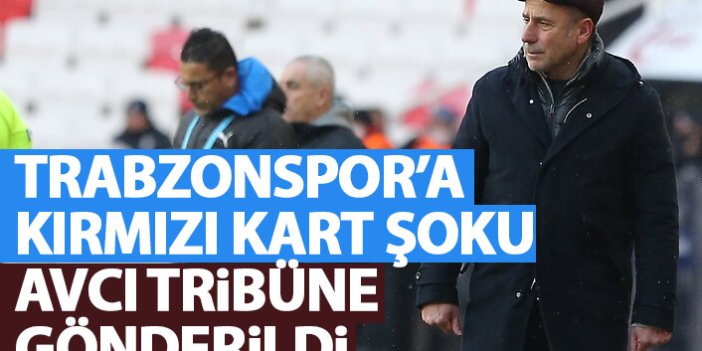 Trabzonspor’a kırmızı kart şoku! Tribüne gönderildi