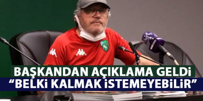 Kulüp başkanından Mustafa Reşit Akçay açıklaması: Kendisi istemeyebilir