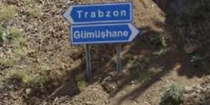 Trabzon-Gümüşhane yolunda Hamsiköy mevkiinde çalışma