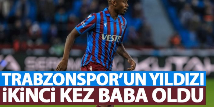 Trabzonspor'un yıldızı ikinci kez baba oldu